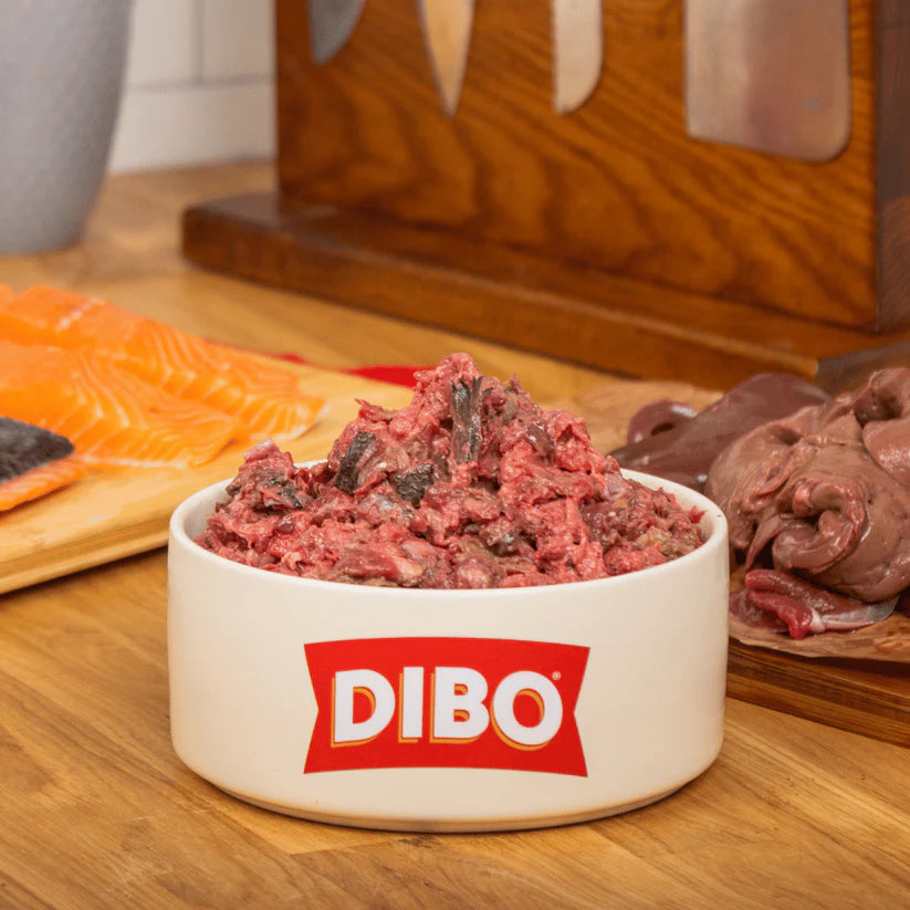DIBO Finest | Salmon, Venison with Lamb Offal Raw Mince 80:10:10 1kg