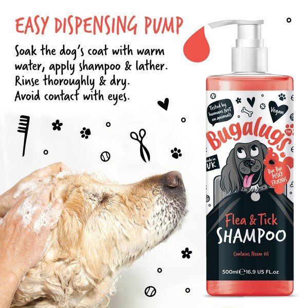 Bugalugs Flea & Tick Shampoo 500ml