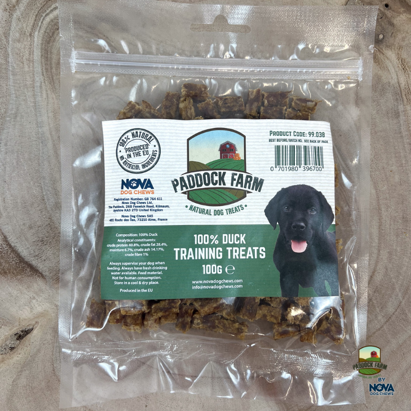 Paddock Farm | 100% Duck Training Treats 100g