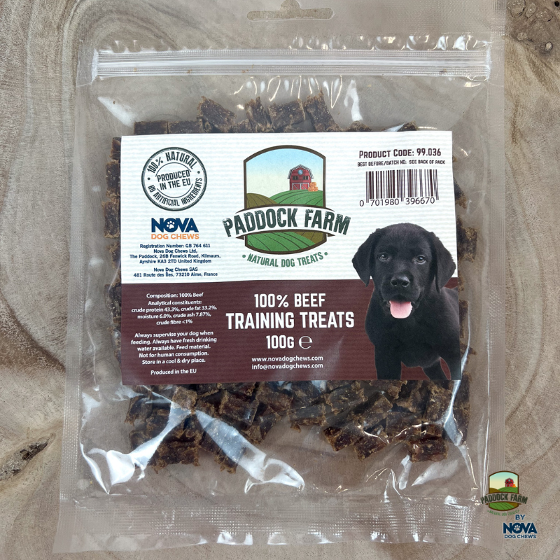 Paddock Farm | 100% Beef Training Treats 100g