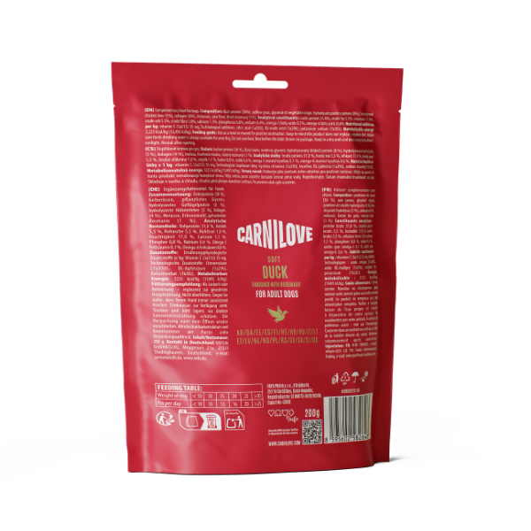 Carnilove | Duck enriched with Rosemary soft treats for dogs