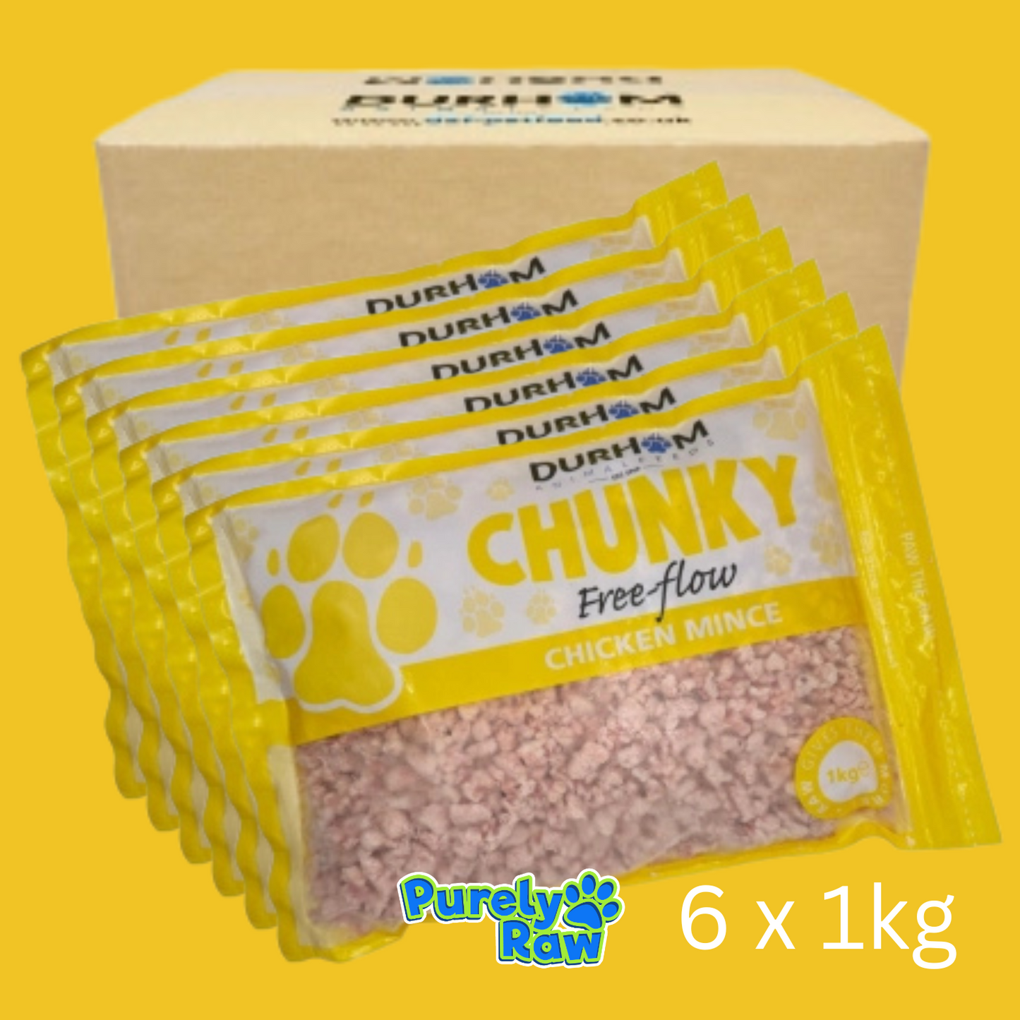 Durham | Chunky Free Flow Chicken | Box Deal 6 x 1kg