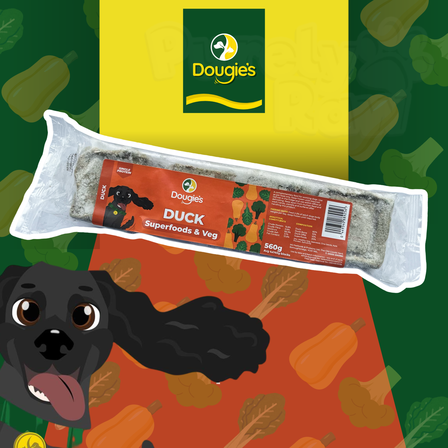 Dougie's | Duck Superfoods & Veg 560g