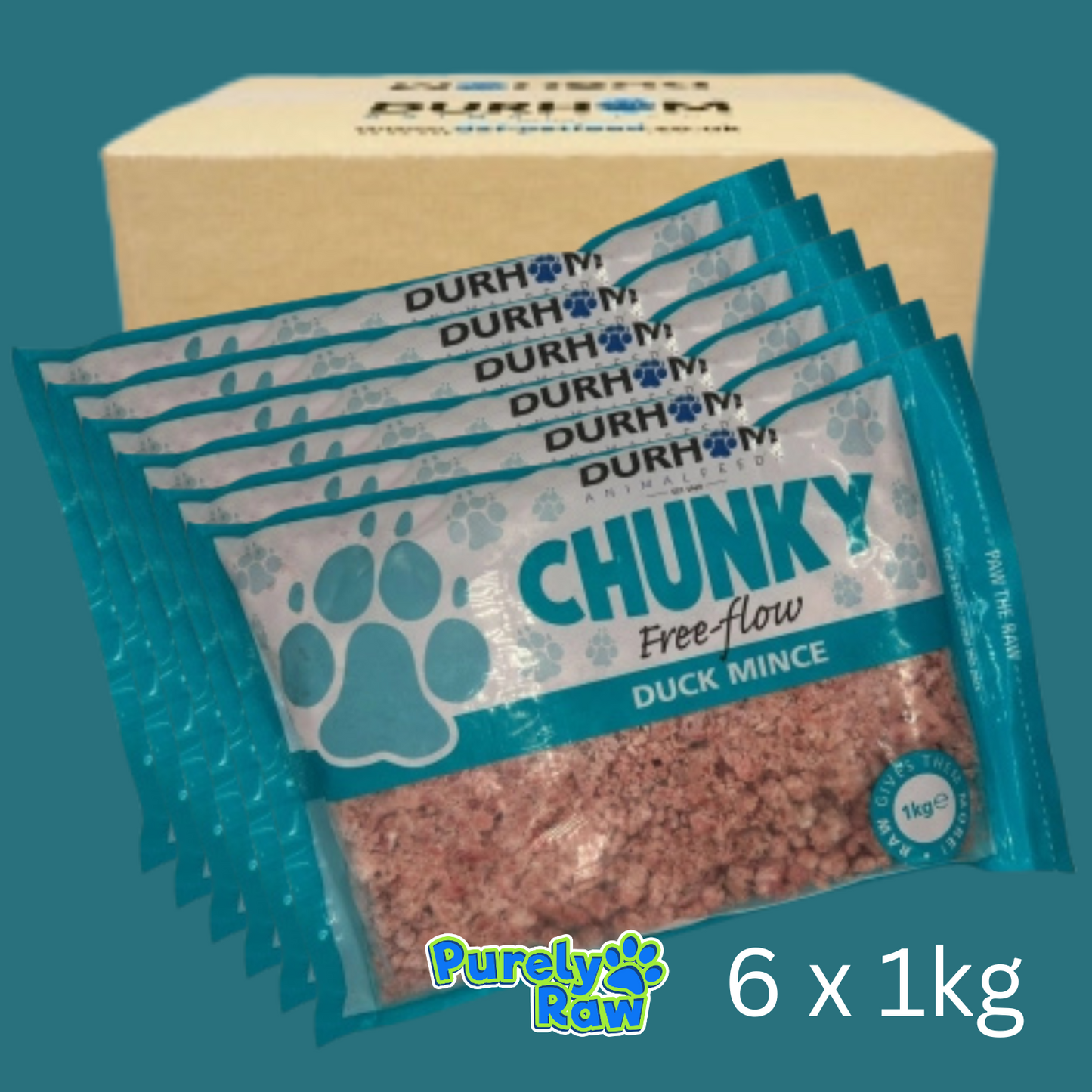 Durham | Chunky Free Flow Duck | Box Deal 6 x 1kg