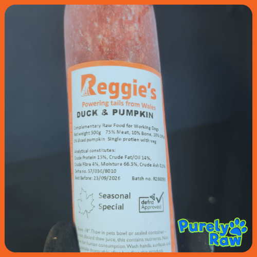 Reggie's | Duck & Pumpkin Mince 80:10:10 500g