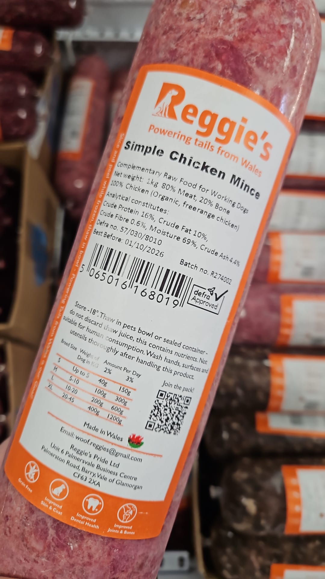 Reggie's | Mince Simple Chicken 90:10 1kg