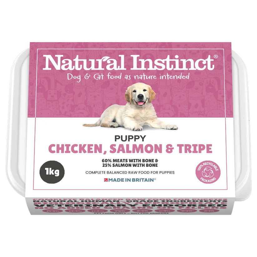 Natural Instinct | Puppy Chicken, Salmon & Tripe