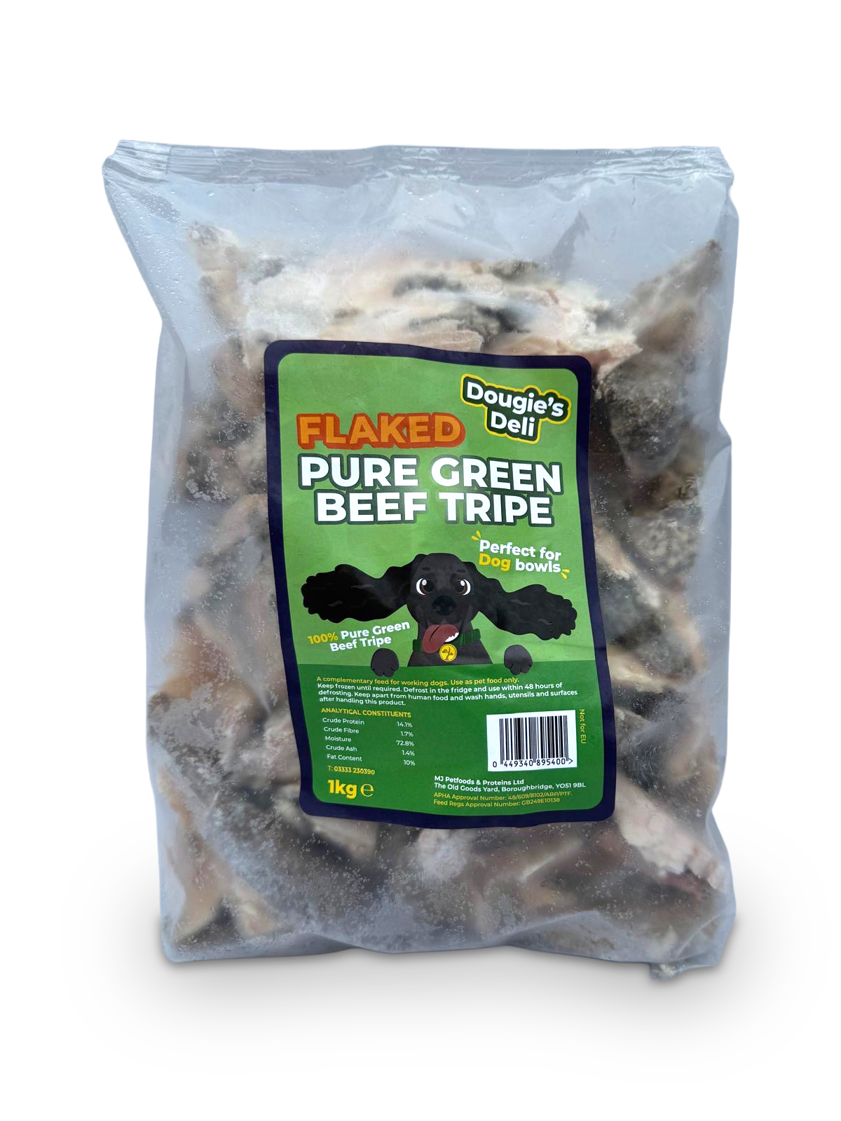 Dougie's | Flaked Pure Green Beef Tripe 1kg