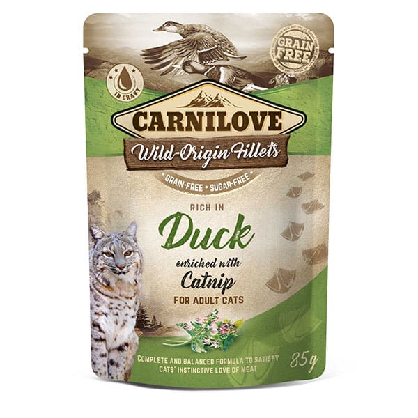 Carnilove Cat | Wet Food Pouch Duck & Catnip 85g