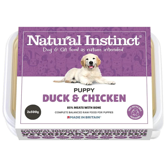 Natural Instinct Puppy Duck & Chicken 2 x 500g