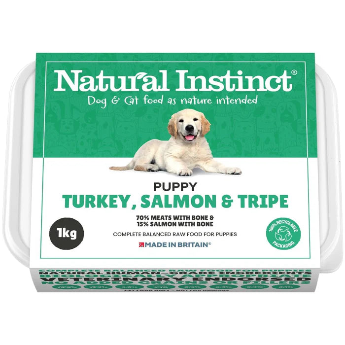 Natural Instinct | Puppy Turkey, Salmon & Tripe