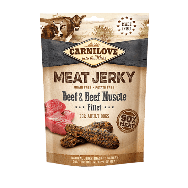 Carnilove | Meat Jerky | Beef & Beef Muscle Fillet 100g