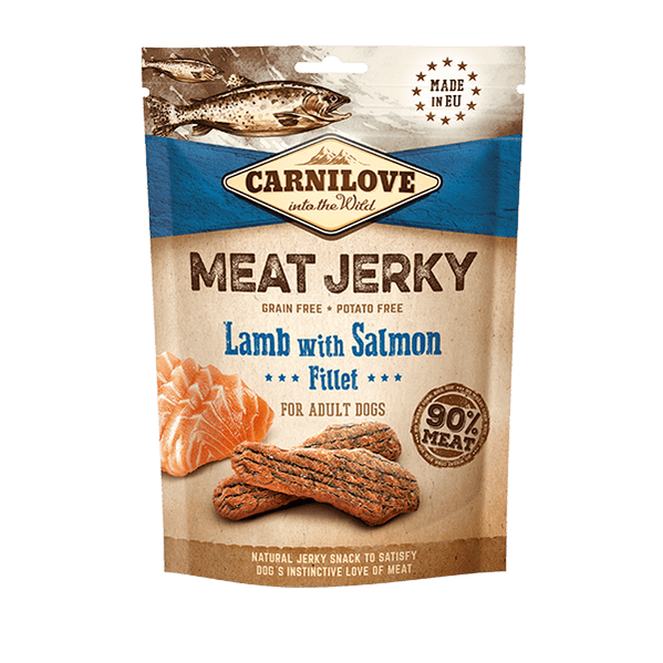 Carnilove | Meat Jerky | Lamb with Salmon Fillet 100g