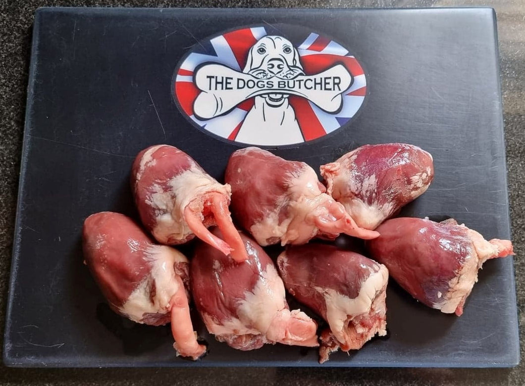 The Dogs Butcher Turkey Hearts 1kg