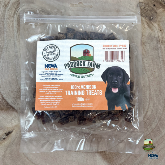 Paddock Farm 100% Venison Training Treats 100g
