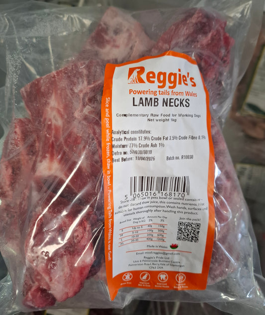 Reggie's  Lamb Neck 1kg