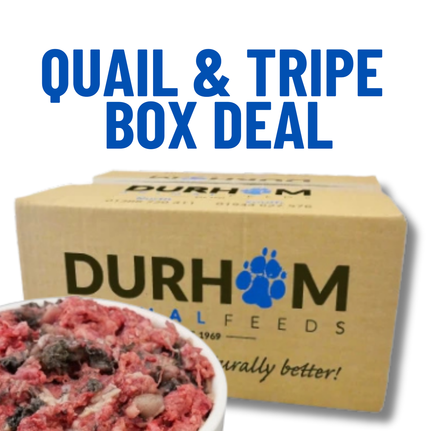 Durham | Quail & Tripe Mince | Whole Box 14 x 454g