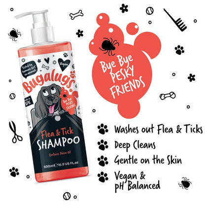 Bugalugs Flea & Tick Shampoo 500ml