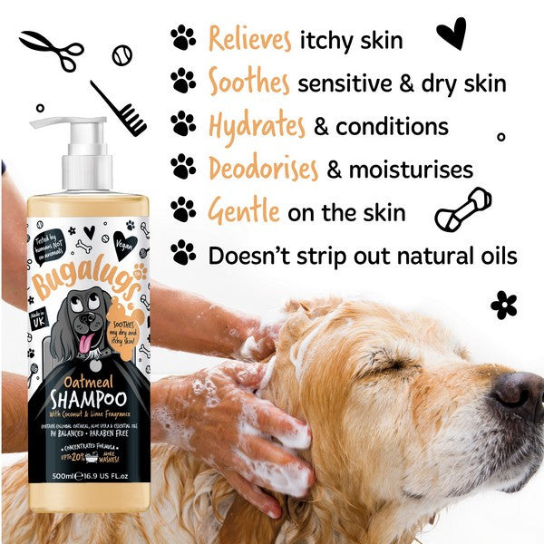 Bugalugs Oatmeal & Aloe Vera Shampoo 500ml
