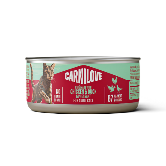 Carnilove | Chicken, Duck & Pheasant Pate for Cats 100g