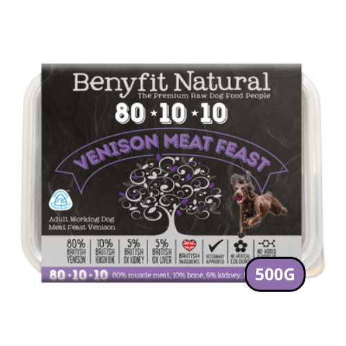 Benyfit Natural 80.10.10 Venison Meat Feast 500g