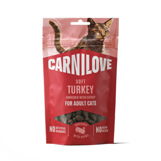 Carnilove | Buffalo enriched with Blueberries Soft Cat Treats 50g