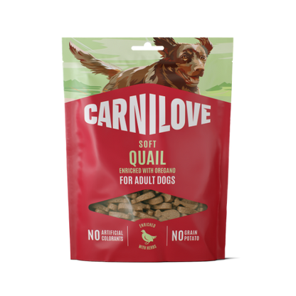 Carnilove | Quail Enriched With Oregano soft treats for dogs