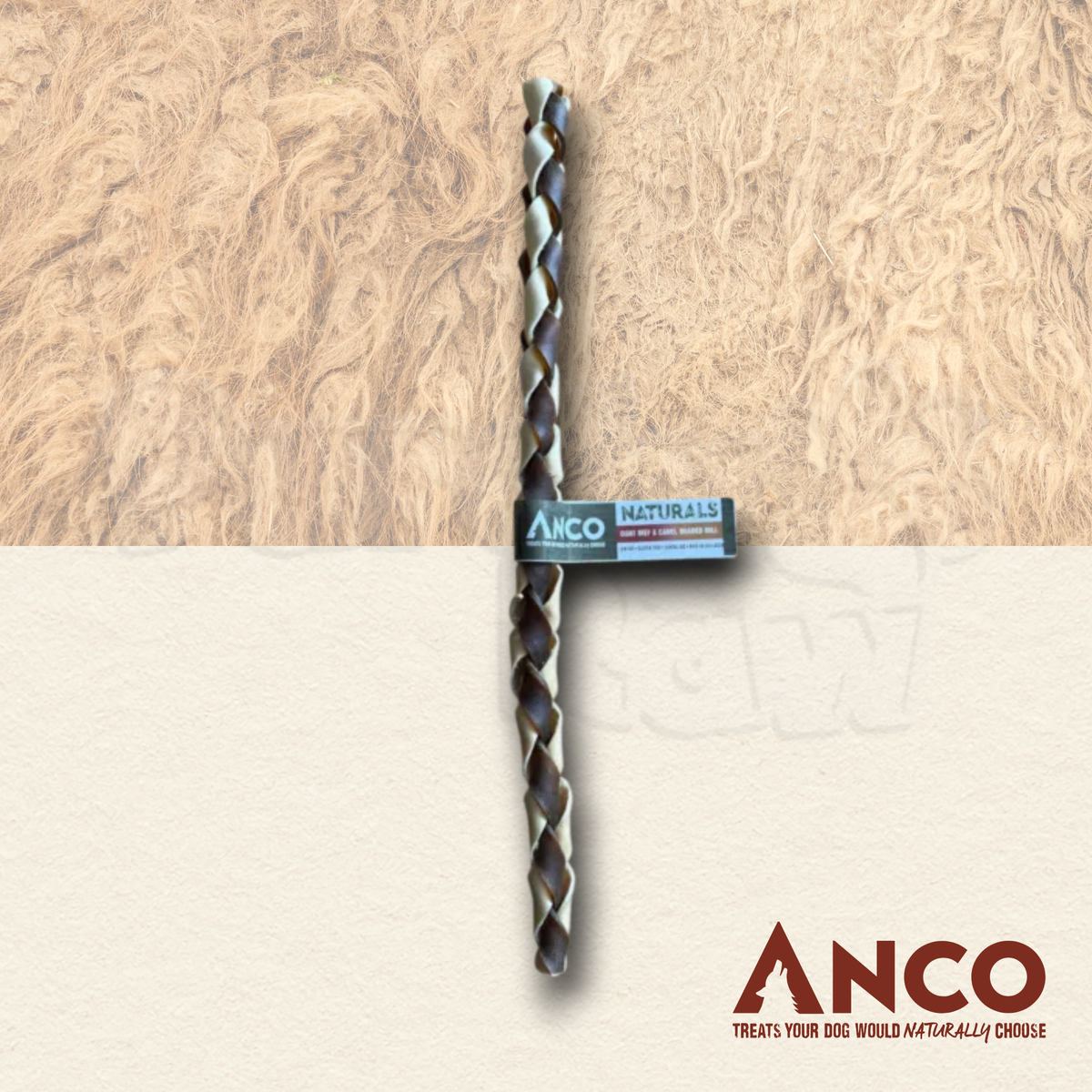 Anco | GIANT Beef and Camel Braided Roll
