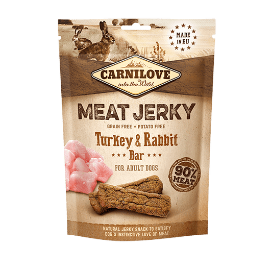 Carnilove Meat Jerky | Turkey & Rabbit Bars 100g