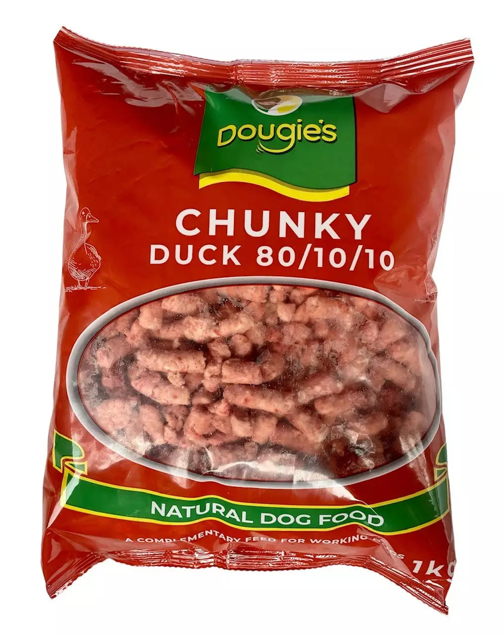 Dougie's Chunky Free Flow Duck 80/10/10 1kg