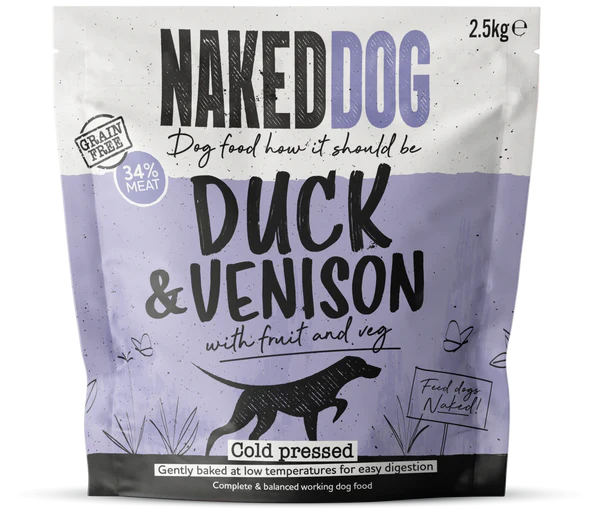 Naked Dog Premium Cold Pressed Venison & Duck 2.5kg