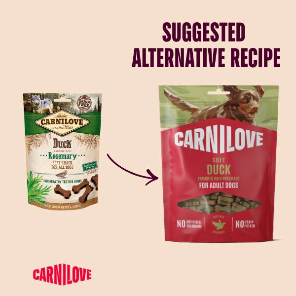 Carnilove | Duck enriched with Rosemary soft treats for dogs