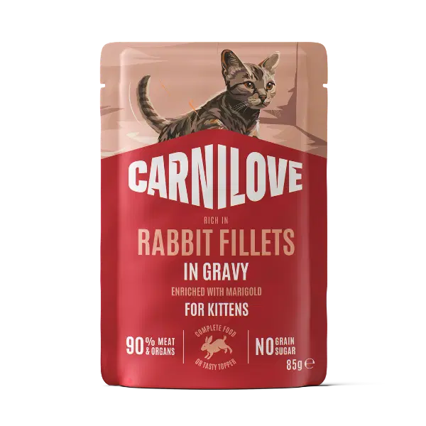 Carnilove | NEW Gravy Pouch Rich in Rabbit for Kittens 85g
