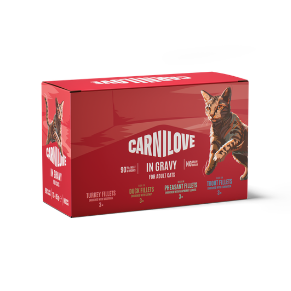 Carnilove | Gravy Pouch for Cats Multipack (12 x 85g)