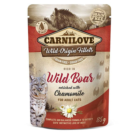 Carnilove Cat Pouch | Wild Boar & Chamomile 85g