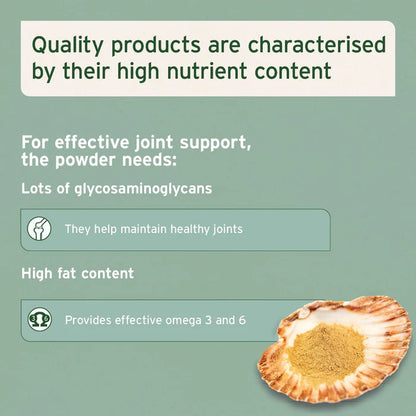 Aniforte | Green Lipped Mussel Powder for Dogs & Cats - Joint Support 100g
