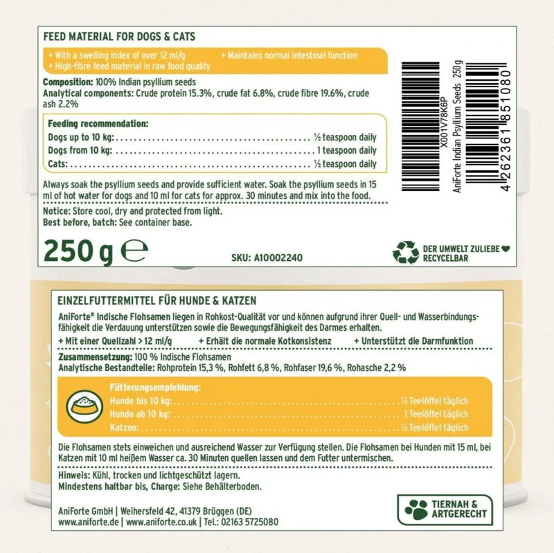 Aniforte | Indian Psyllium Seeds 1kg