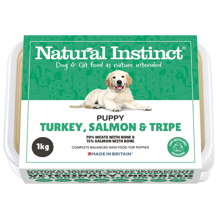 Natural Instinct Puppy Turkey Salmon & Tripe 1kg
