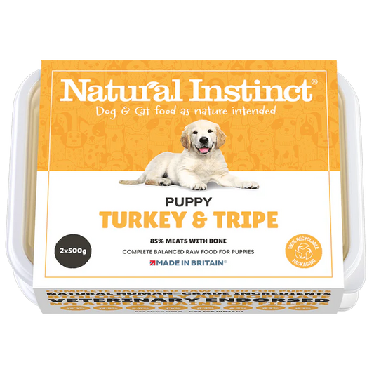 Natural Instinct Puppy Turkey & Tripe 2 x 500g