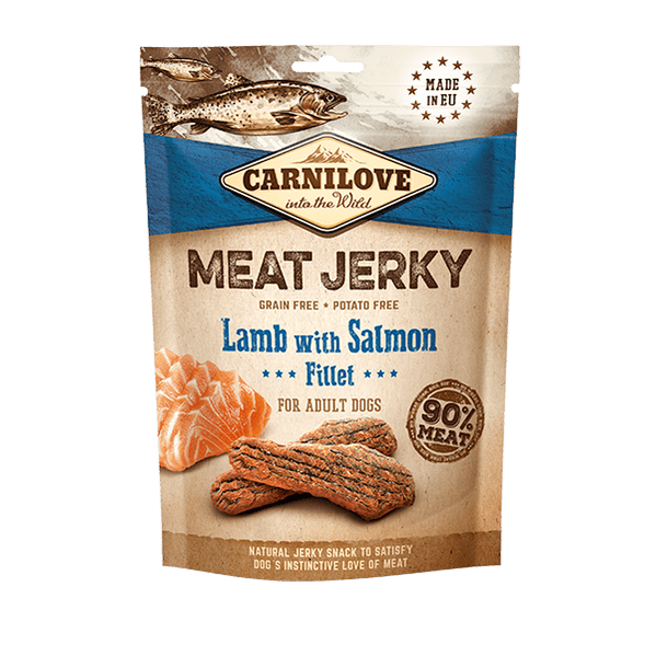 Meat Jerky Lamb with Salmon Fillet 100g